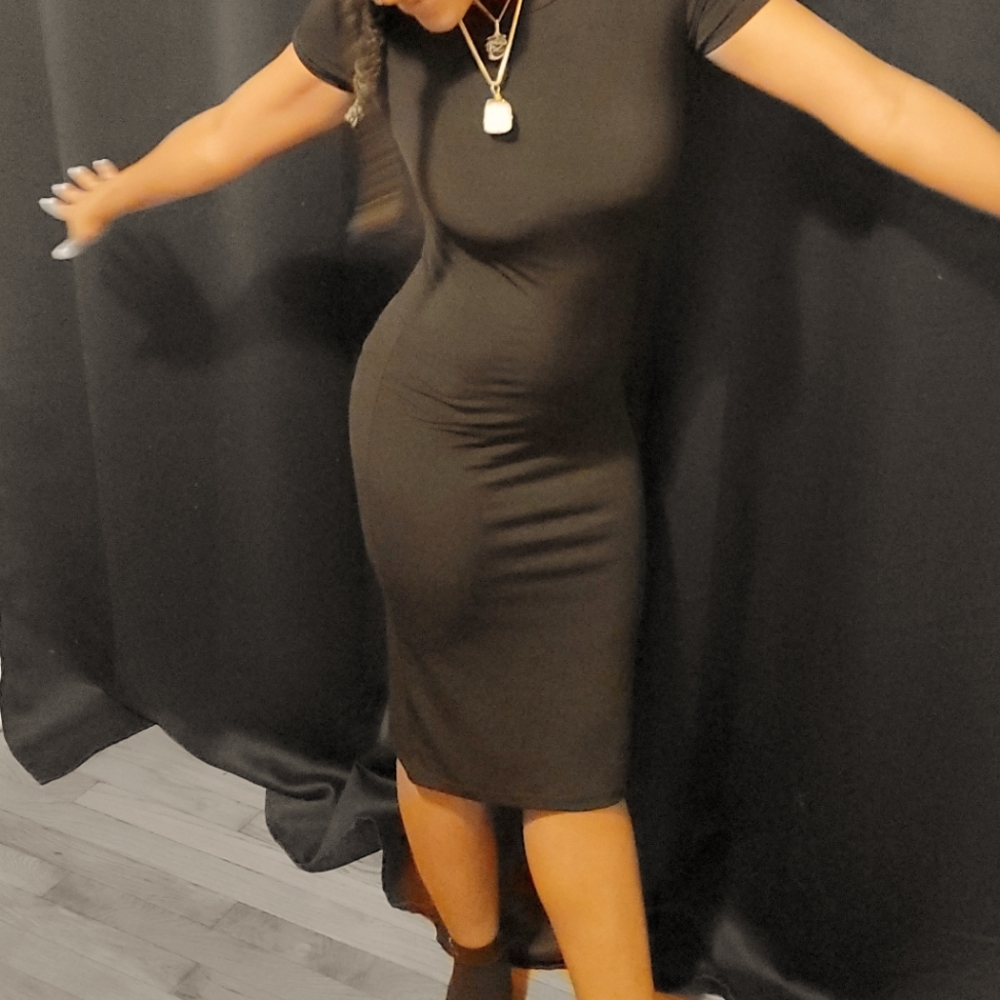Black xsmall midi dress